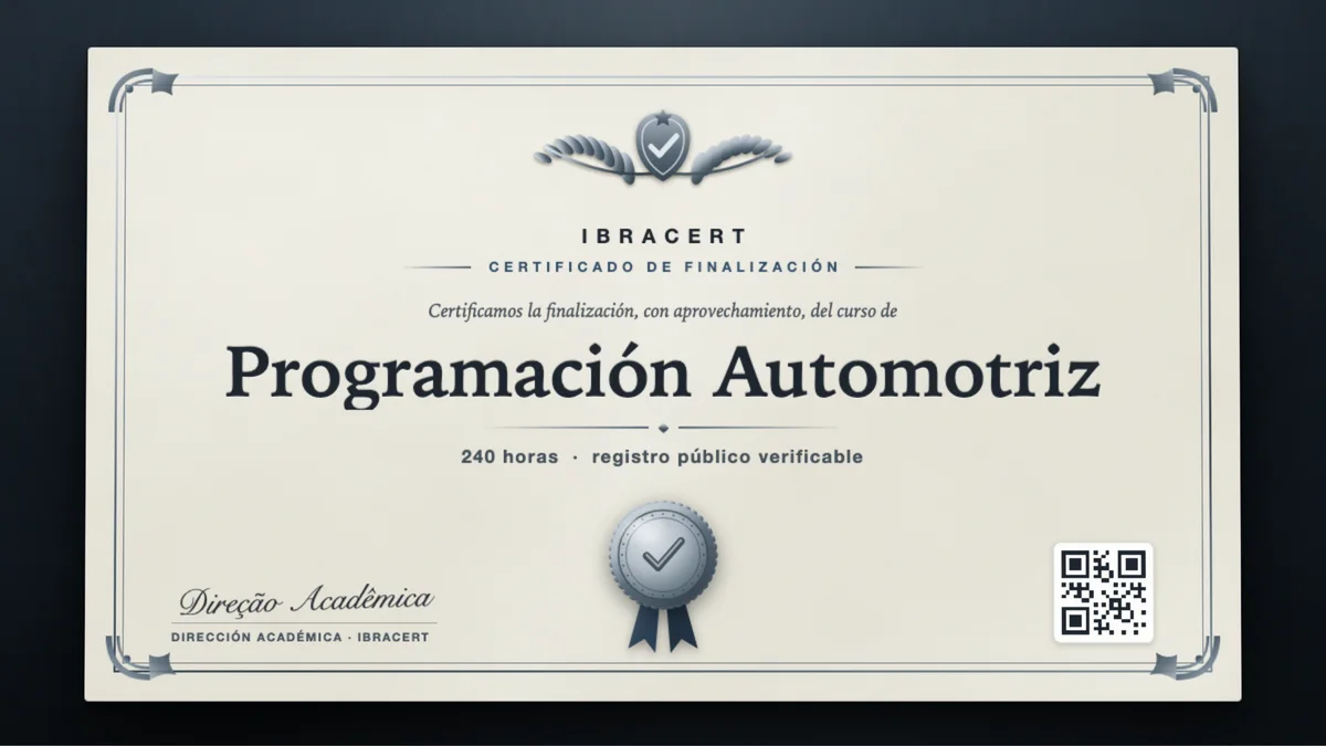 Portada del curso Programación Automotriz