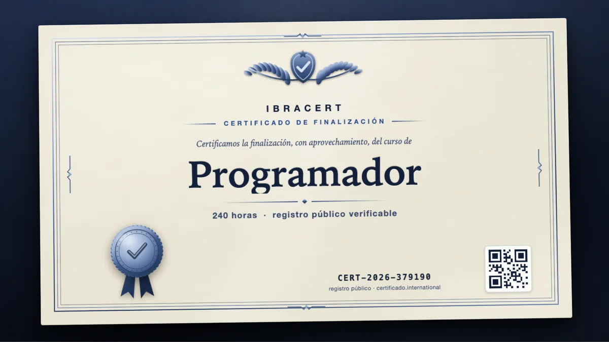 Portada del curso Programador