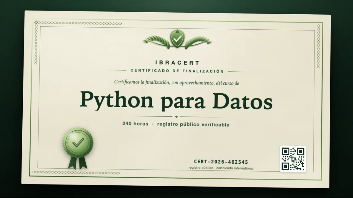 Portada del curso Python para Datos