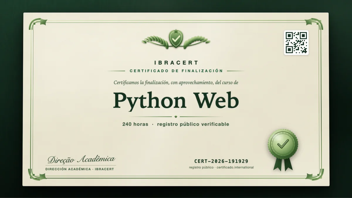 Portada del curso Python Web