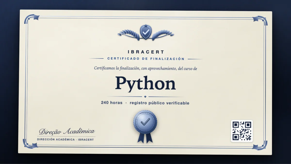 Portada del curso Python