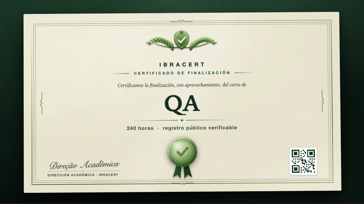 Portada del curso QA