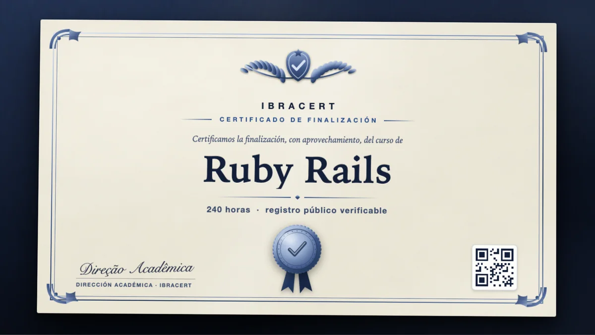Portada del curso Ruby Rails
