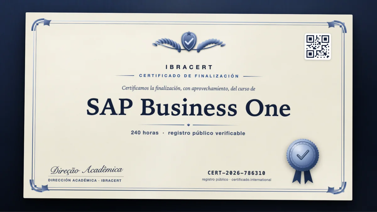 Portada del curso SAP Business One