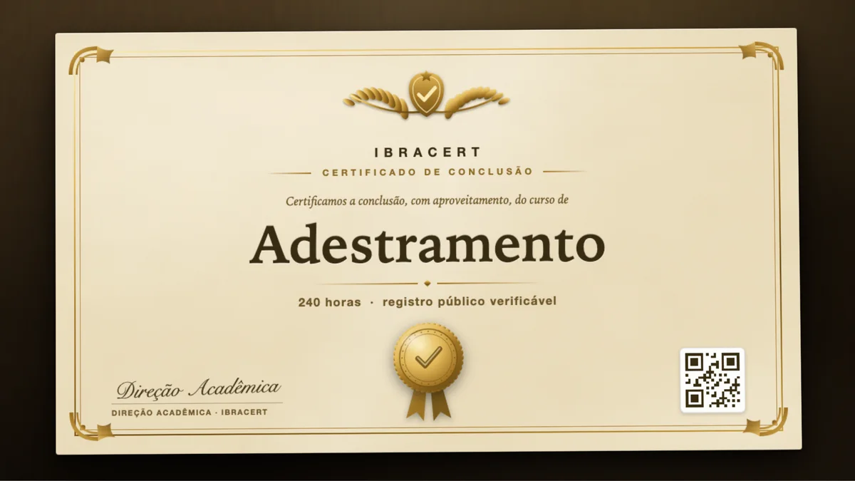 Capa do curso Adestramento