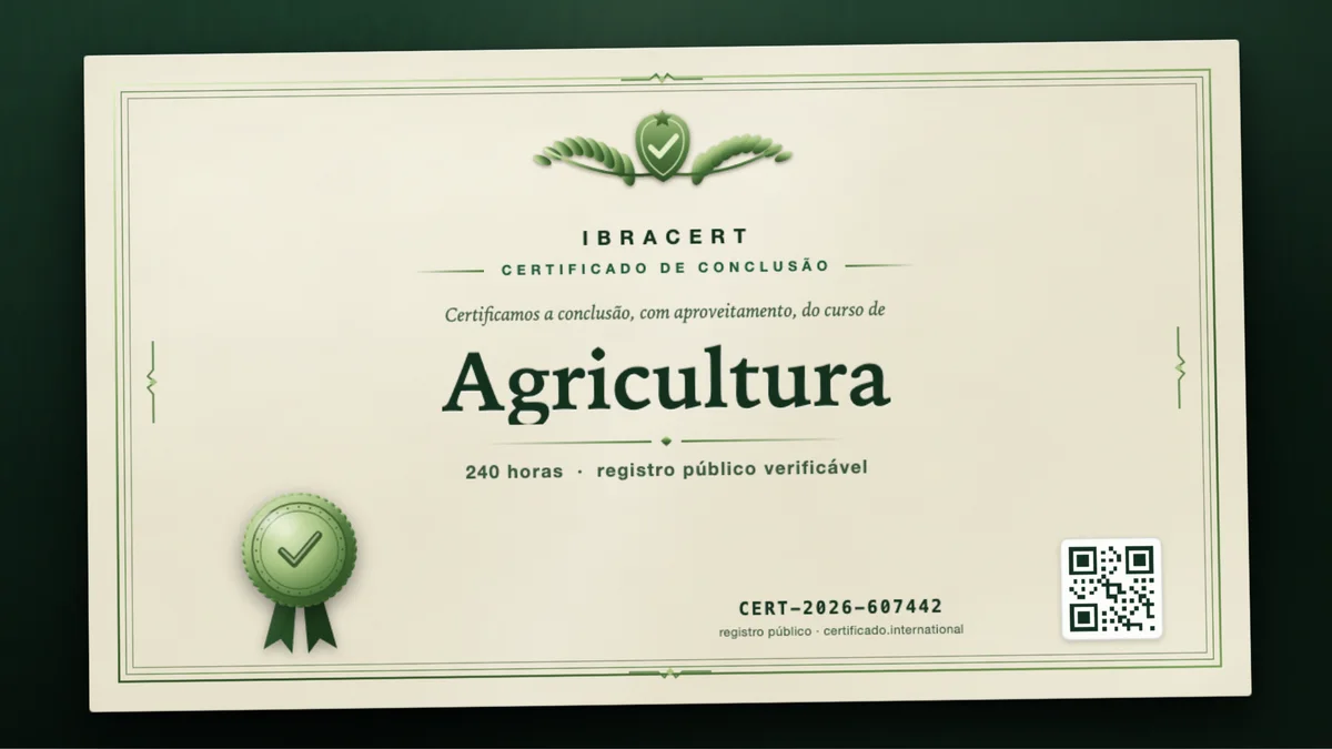 Capa do curso Agricultura