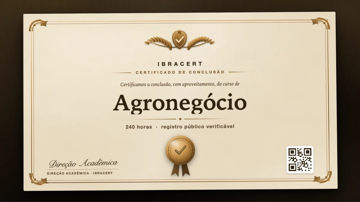 Capa do curso Agronegócio