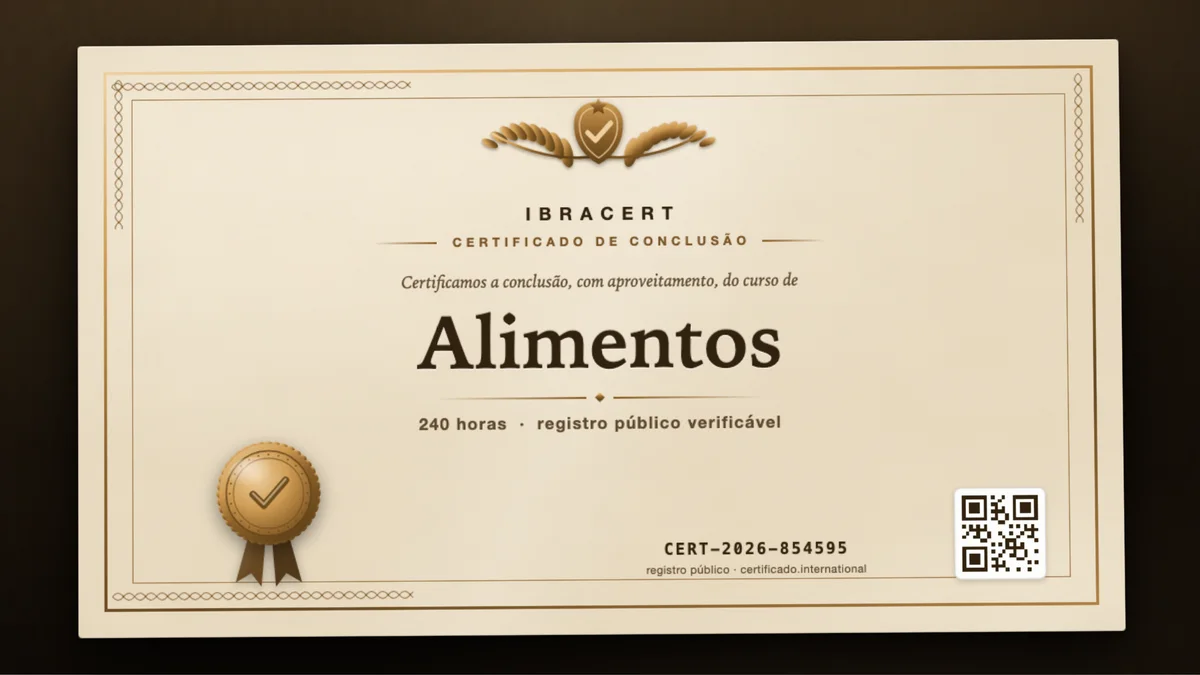 Capa do curso Alimentos