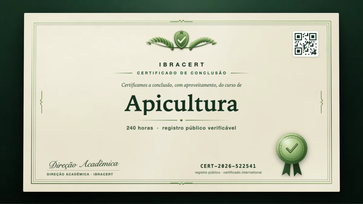 Capa do curso Apicultura