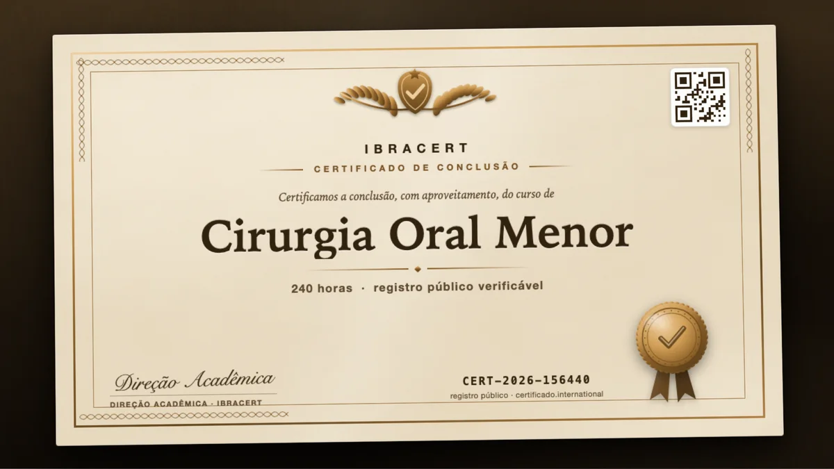 Capa do curso Cirurgia Oral Menor