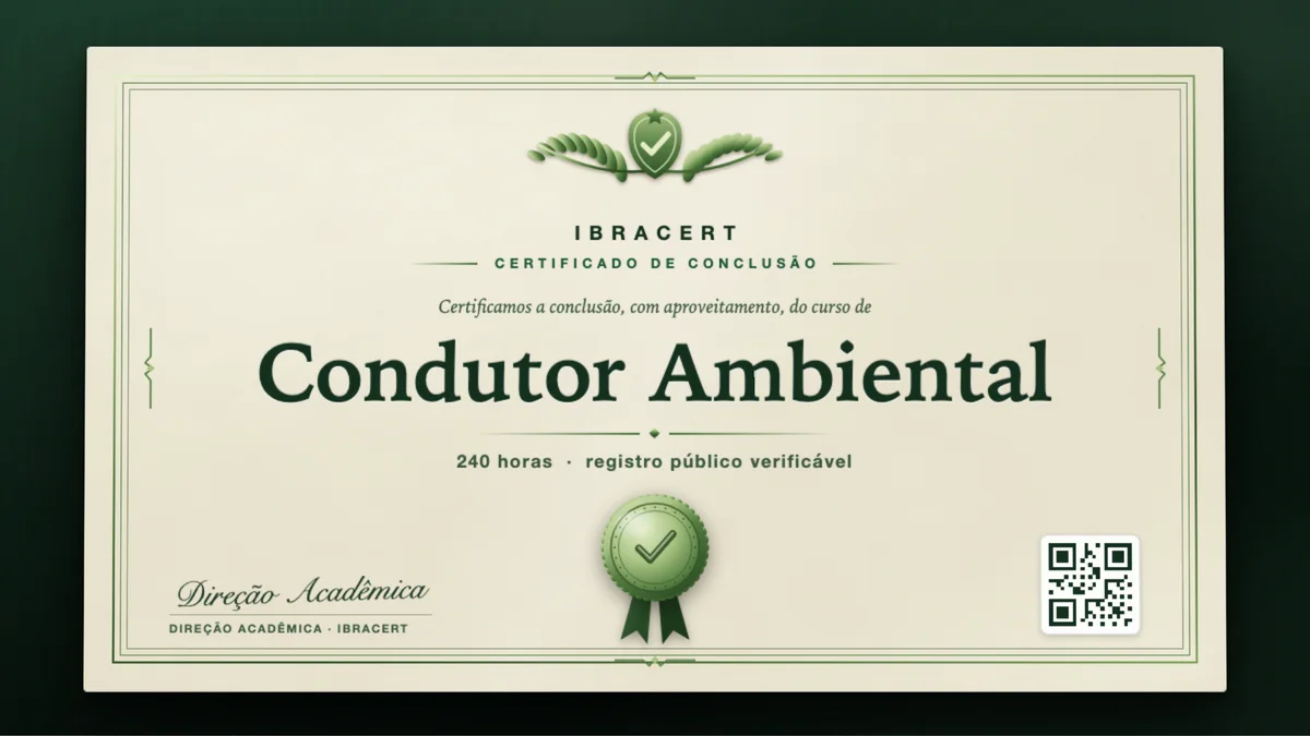 Capa do curso Condutor Ambiental
