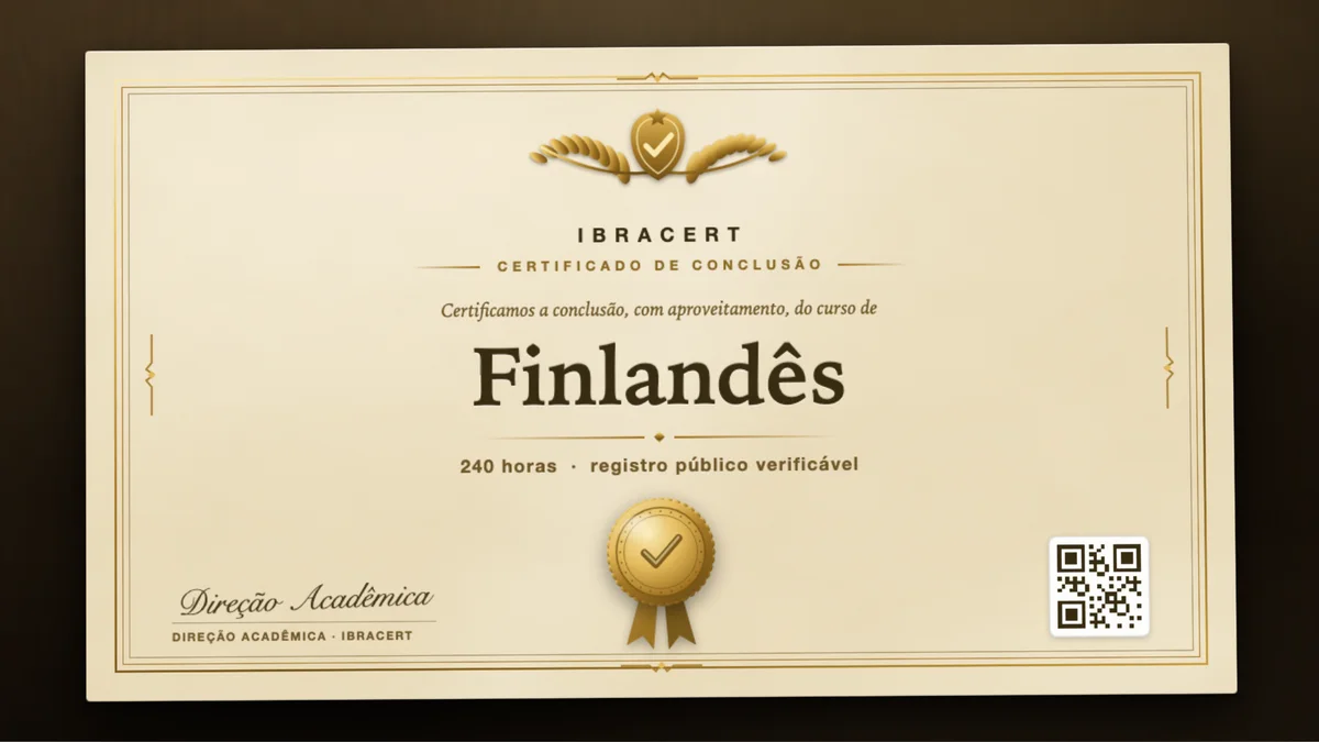 Capa do curso Finlandês