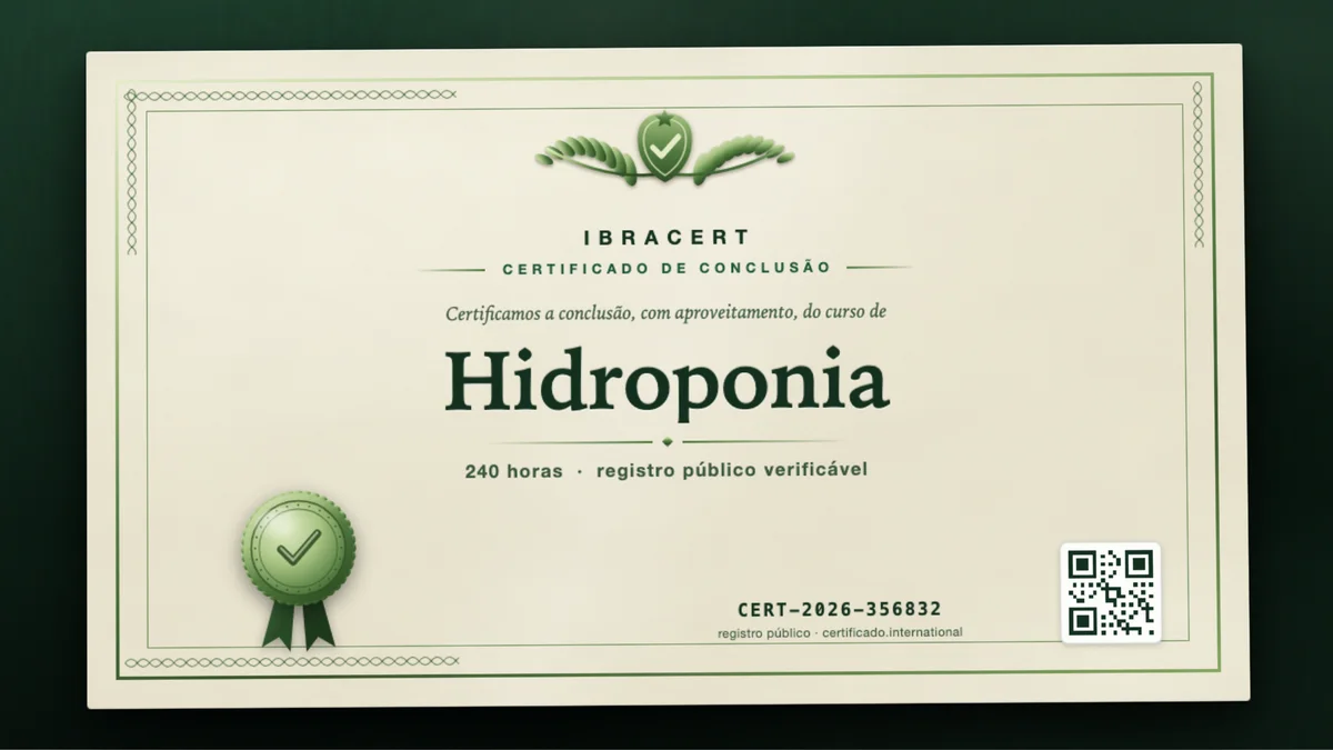 Capa do curso Hidroponia
