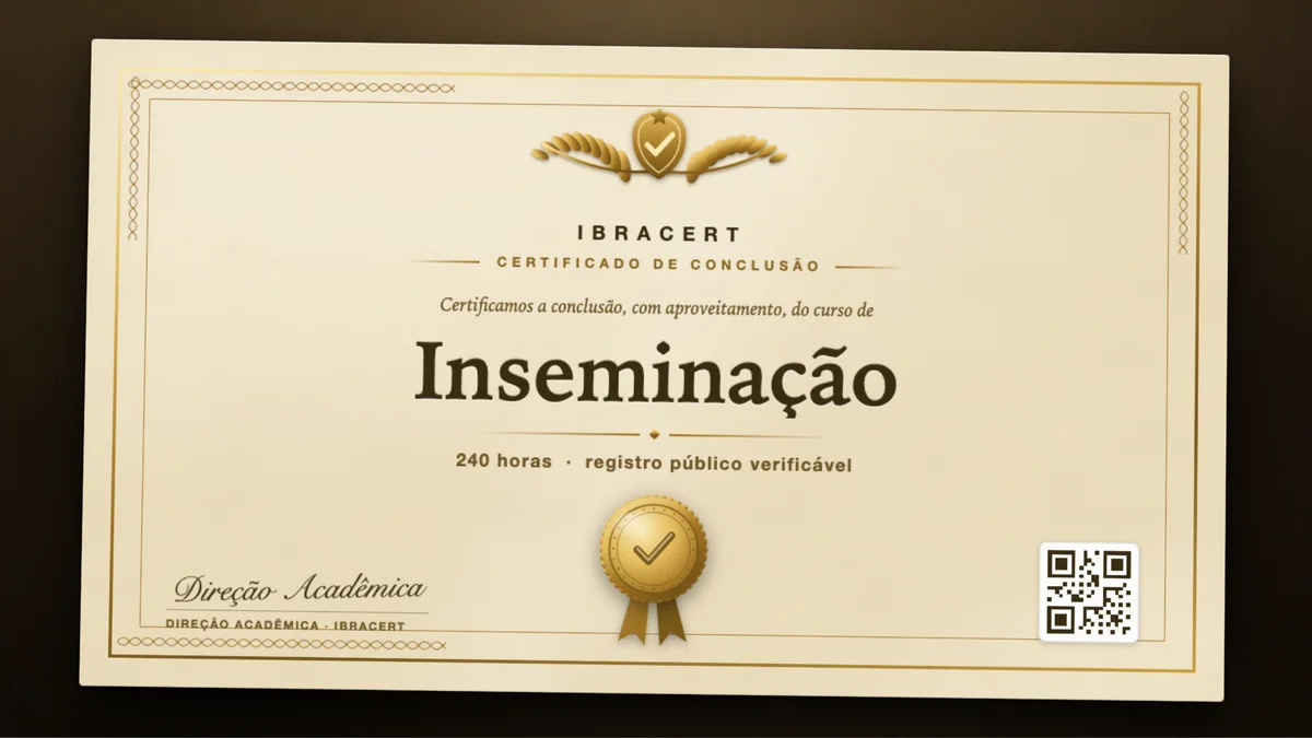 Capa do curso Inseminação