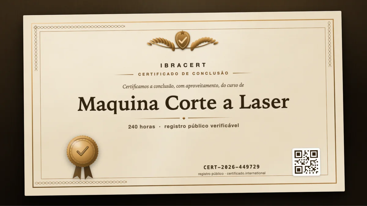 Capa do curso Maquina Corte a Laser