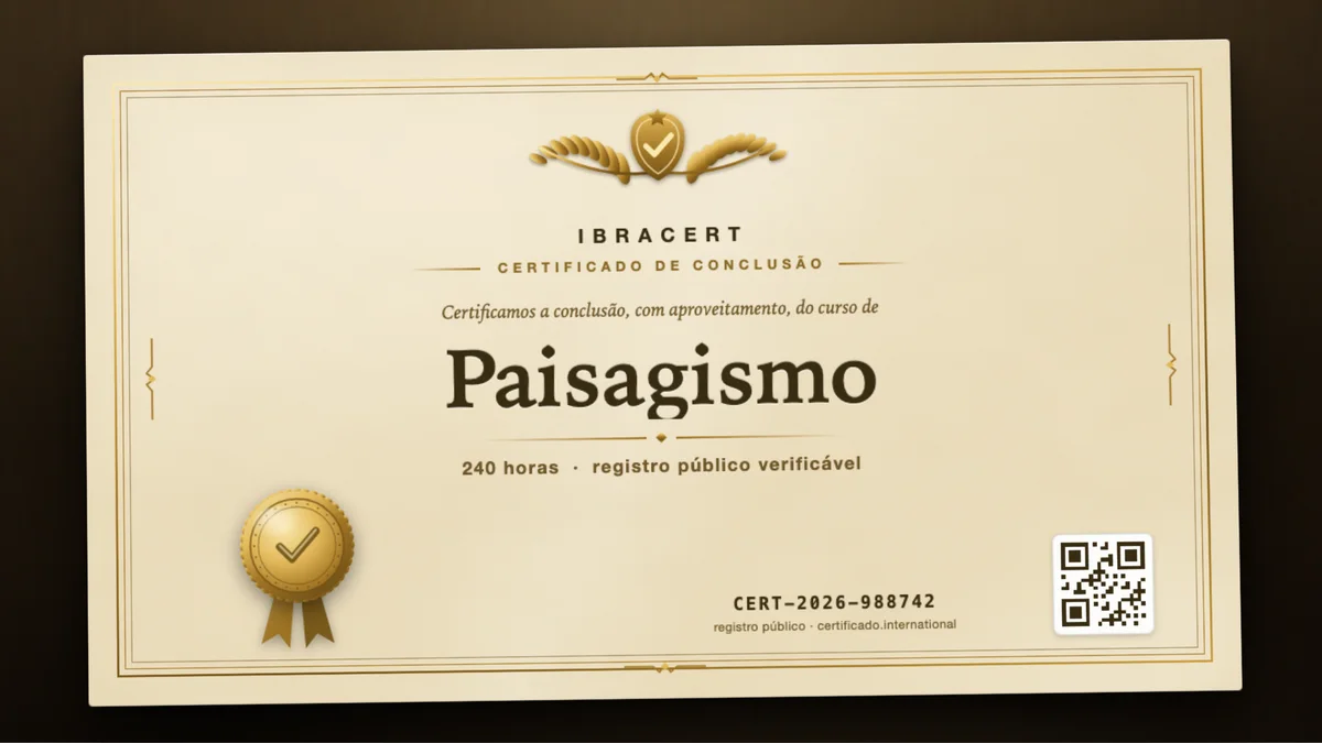 Capa do curso Paisagismo
