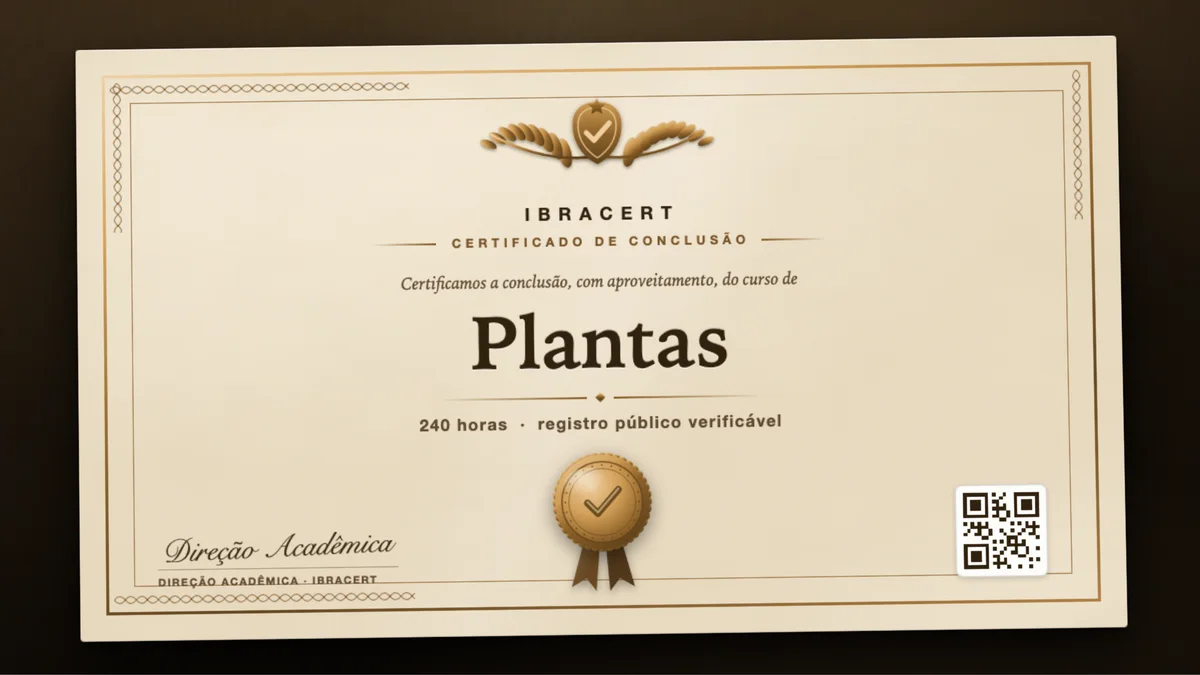 Capa do curso Plantas