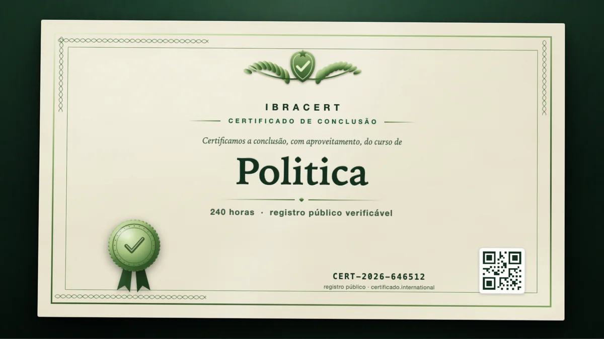 Capa do curso Politica