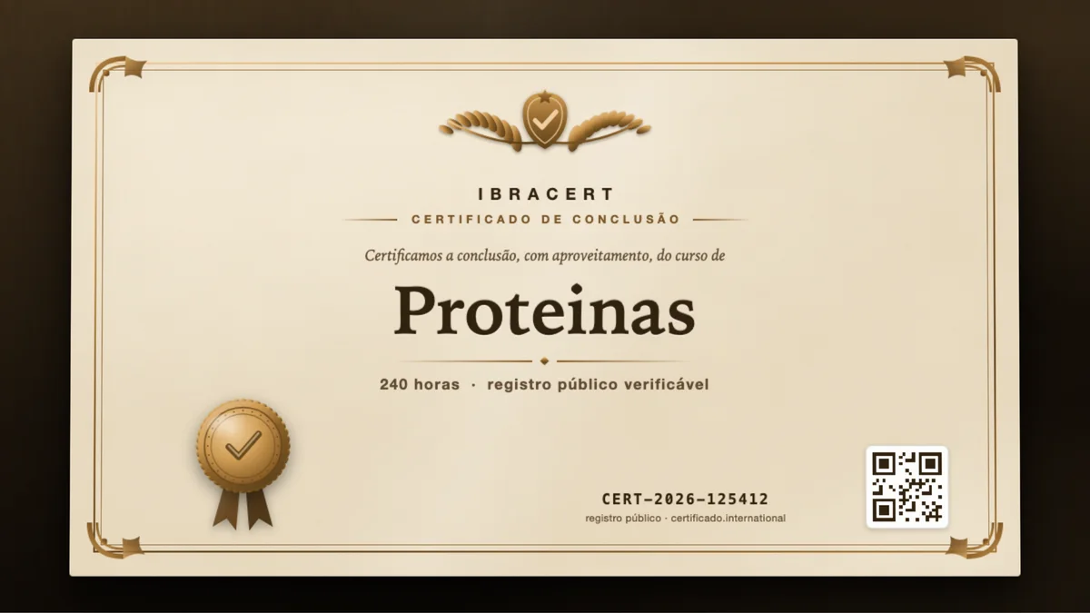 Capa do curso Proteinas