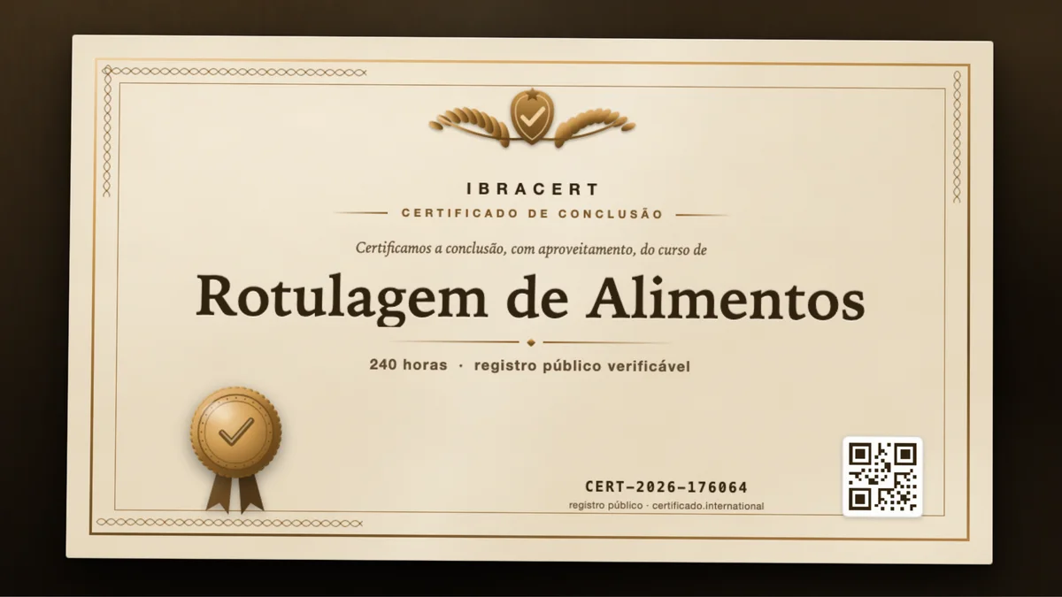 Capa do curso Rotulagem de Alimentos