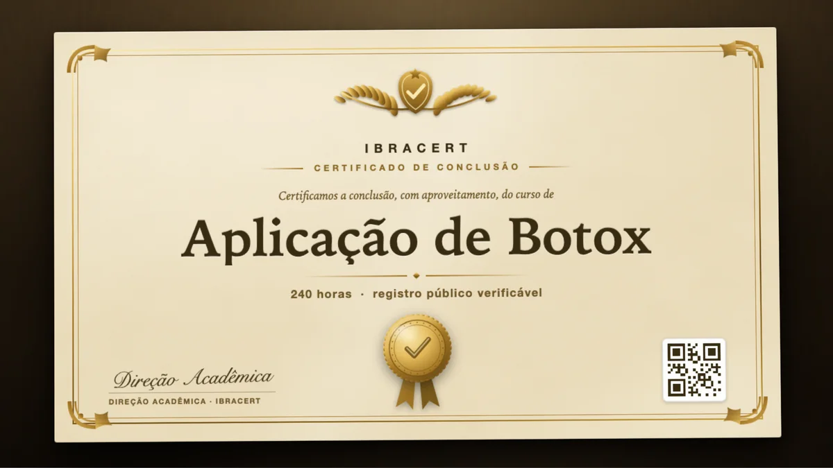 Capa do curso Aplicação de Botox