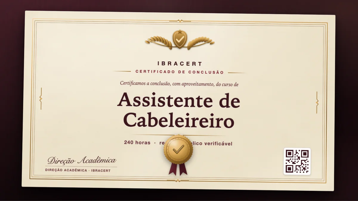 Capa do curso Assistente de Cabeleireiro
