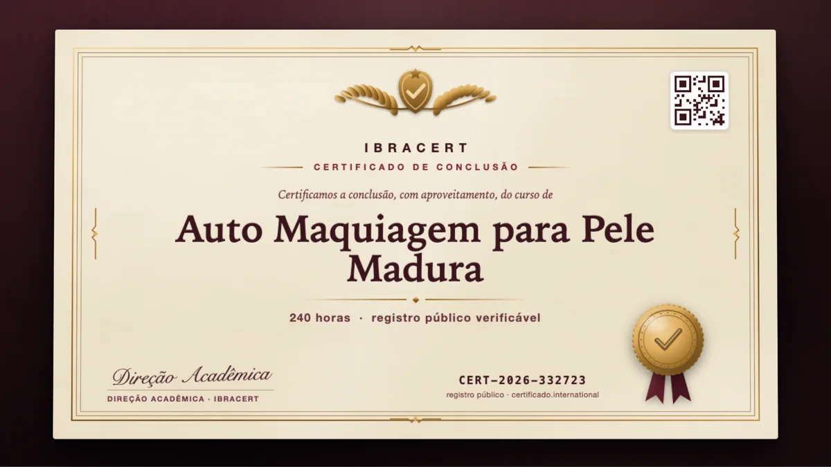 Capa do curso Auto Maquiagem para Pele Madura