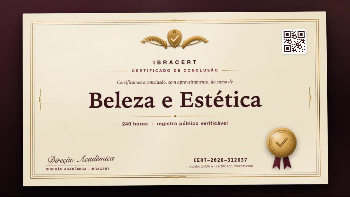 Capa do curso Beleza e Estética