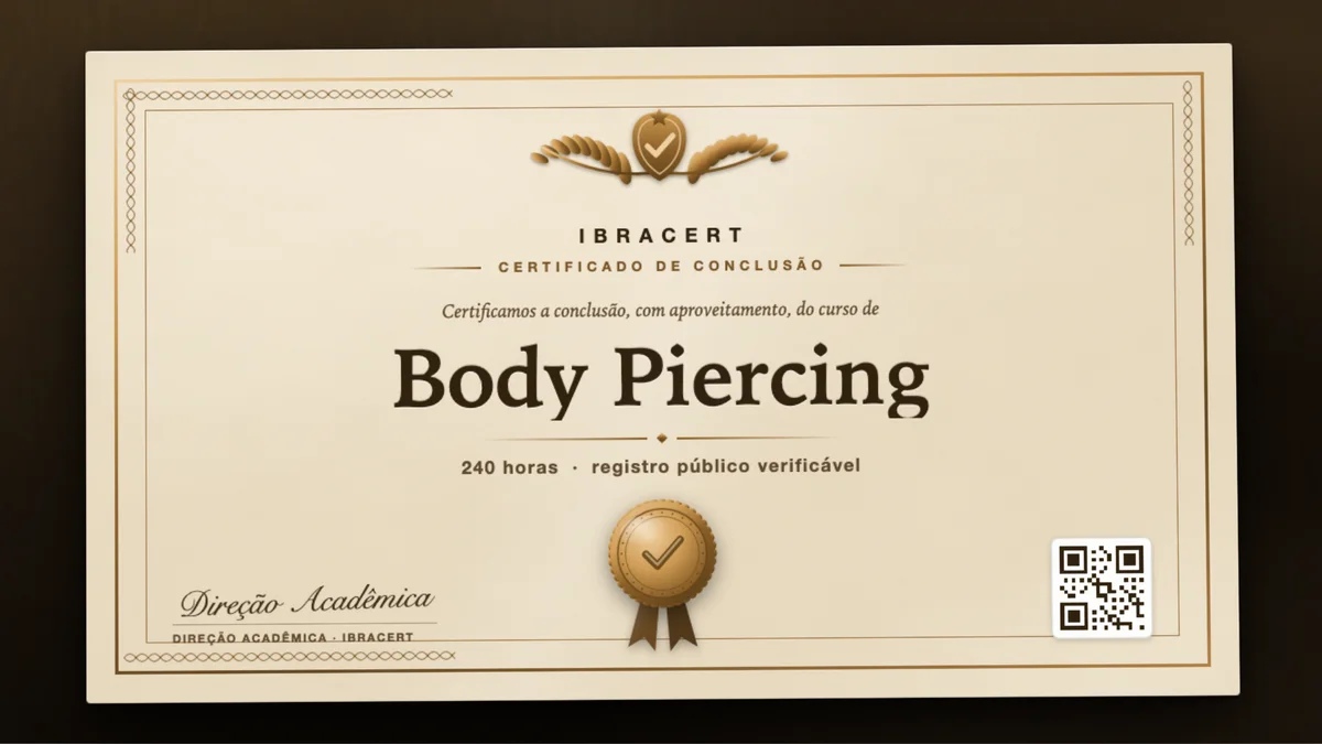 Capa do curso Body Piercing