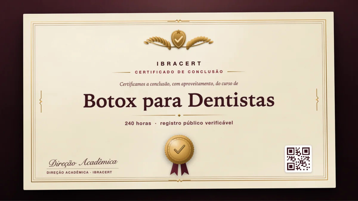 Capa do curso Botox para Dentistas