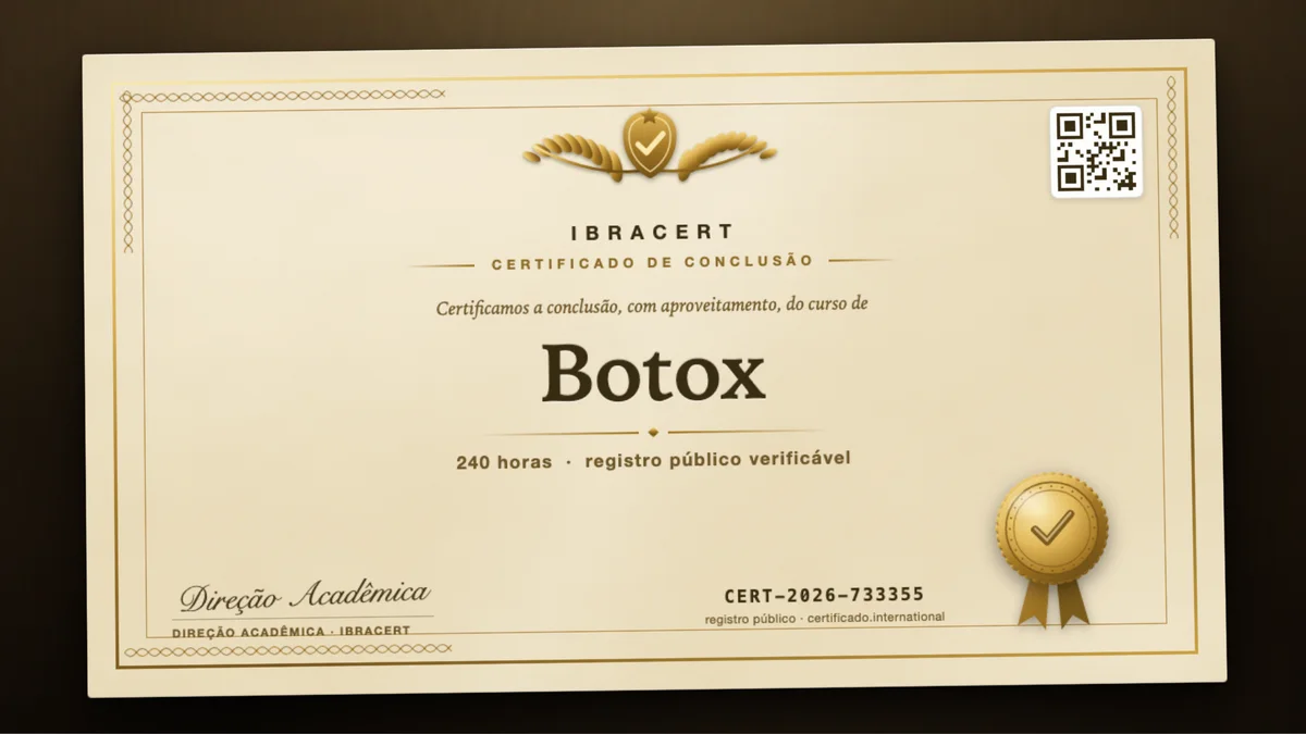 Capa do curso Botox