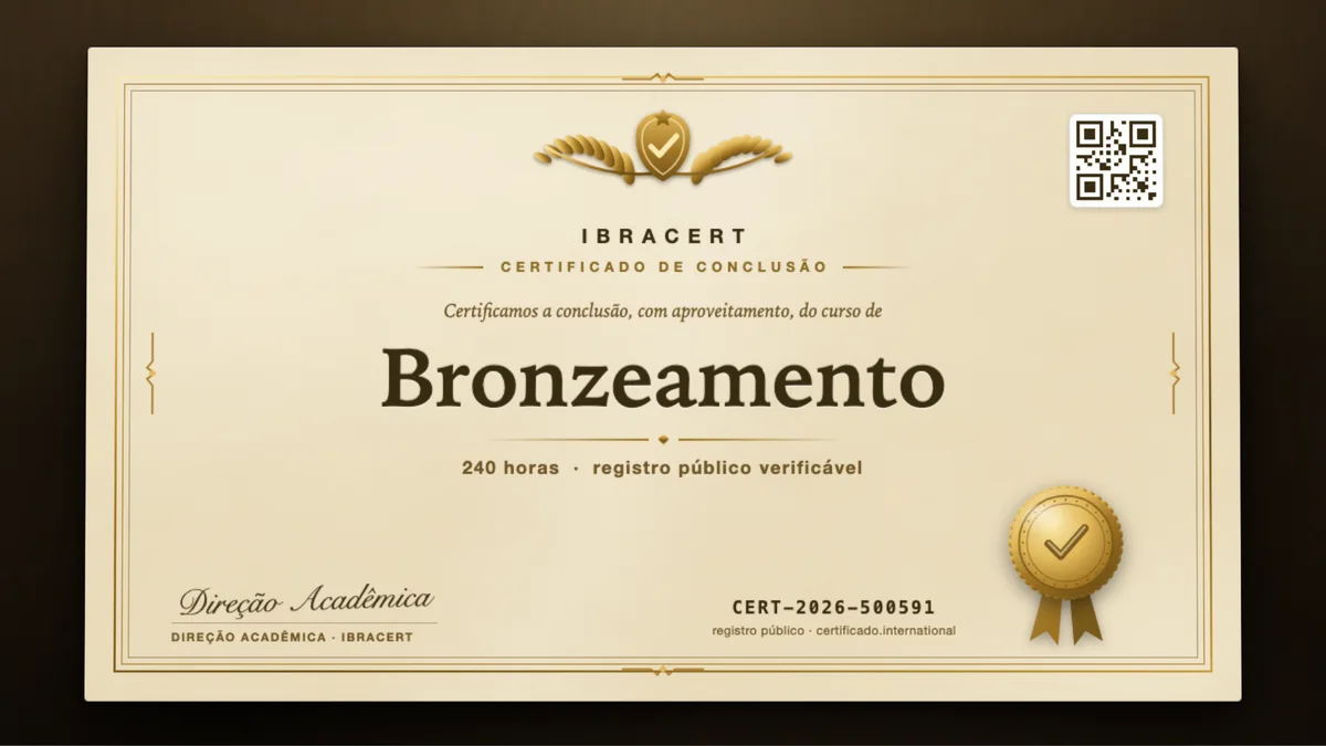 Capa do curso Bronzeamento