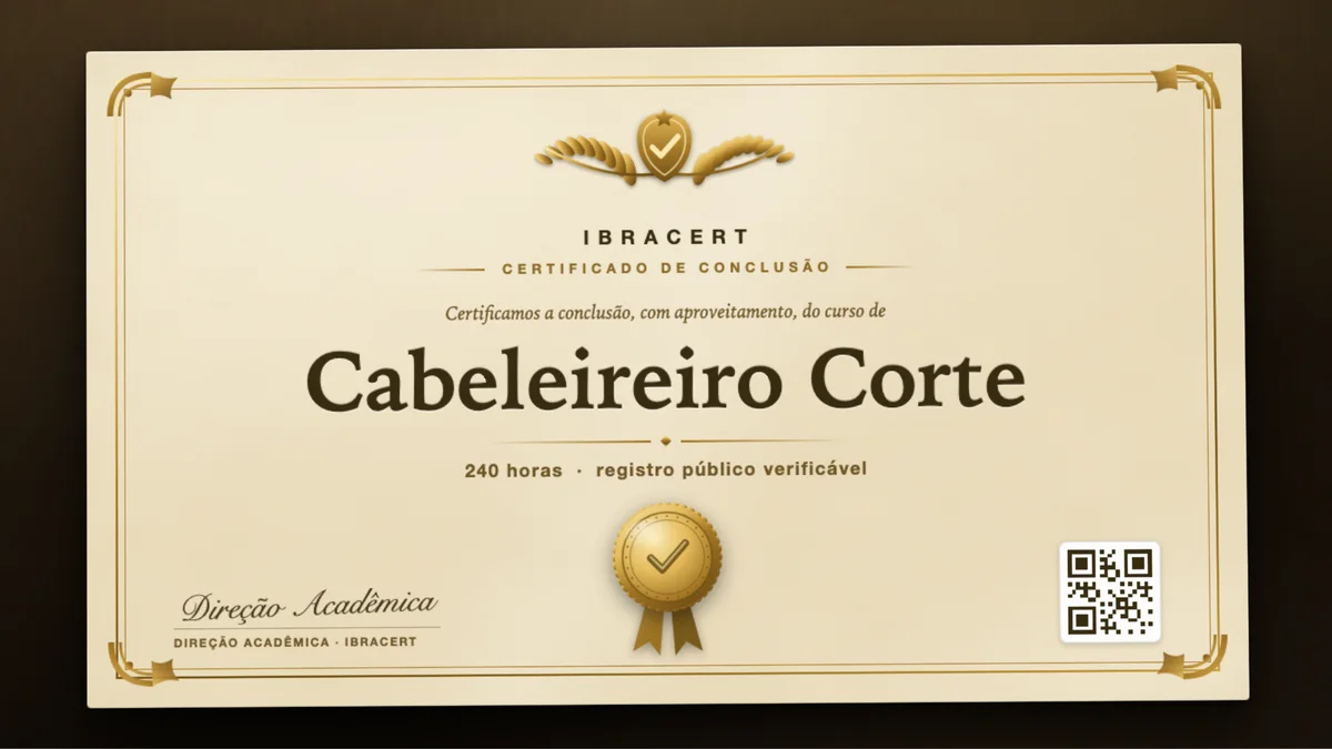 Capa do curso Cabeleireiro Corte