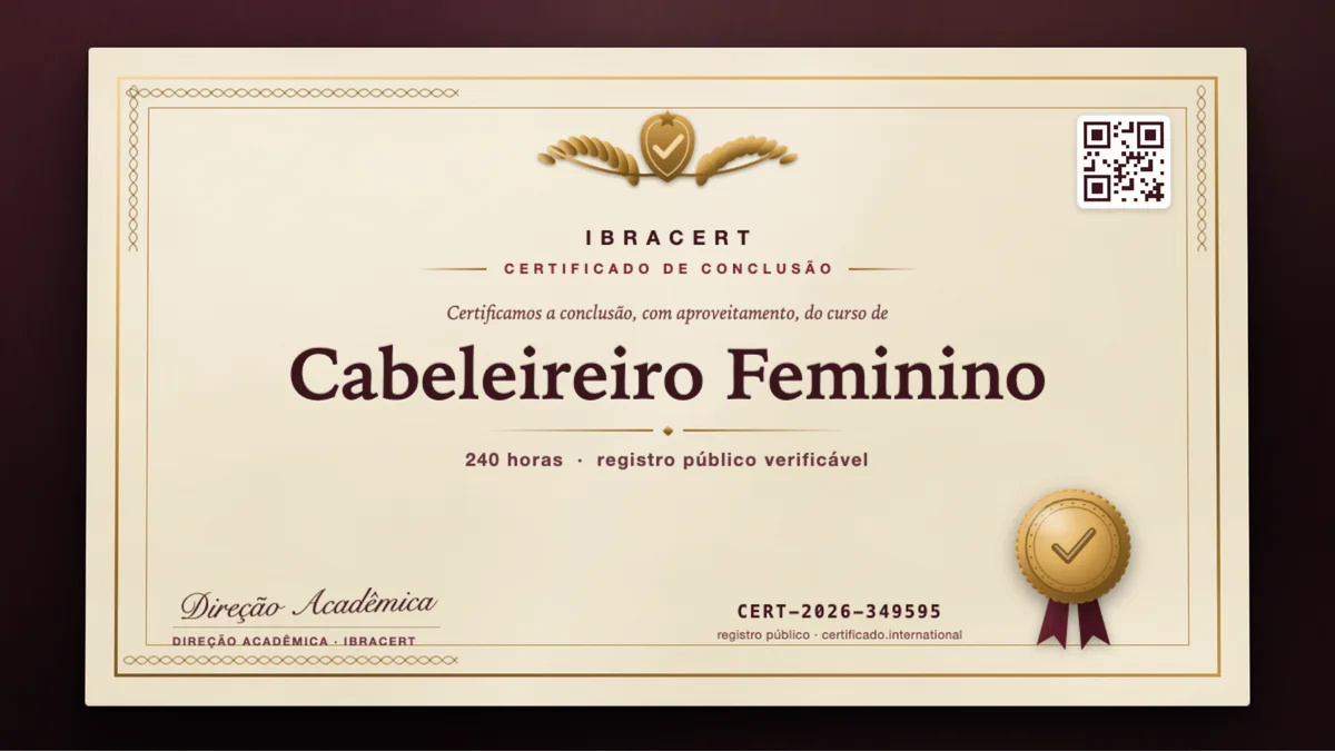 Capa do curso Cabeleireiro Feminino