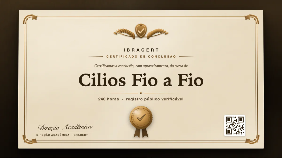 Capa do curso Cilios Fio a Fio
