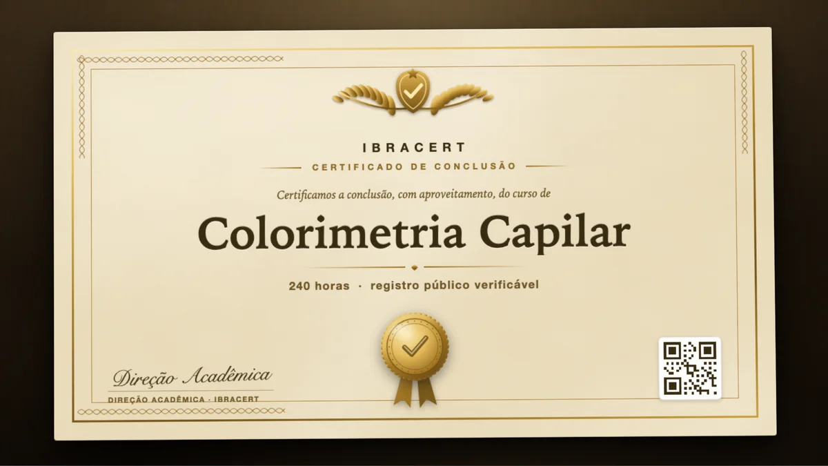 Capa do curso Colorimetria Capilar