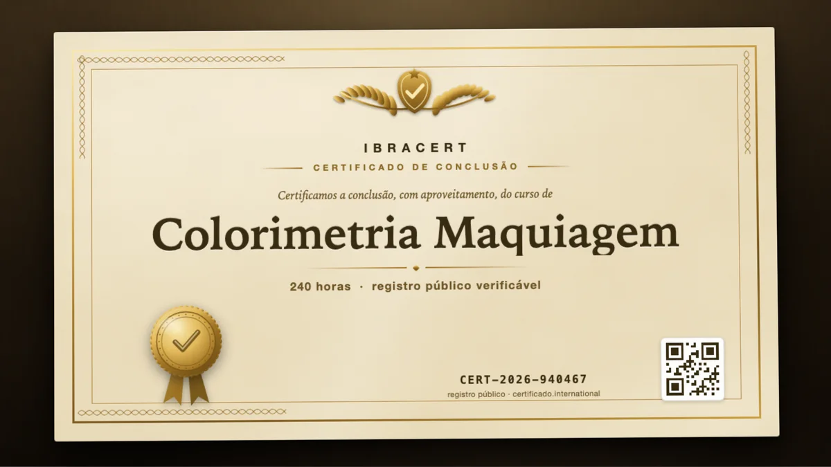 Capa do curso Colorimetria Maquiagem