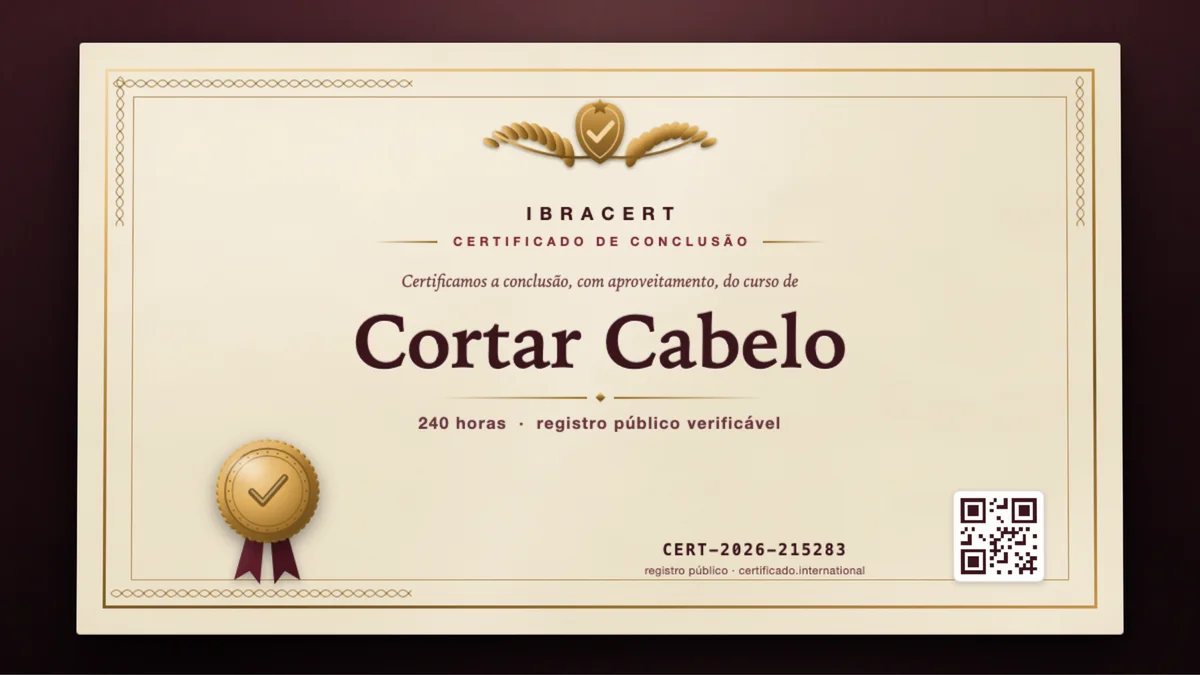 Capa do curso Cortar Cabelo