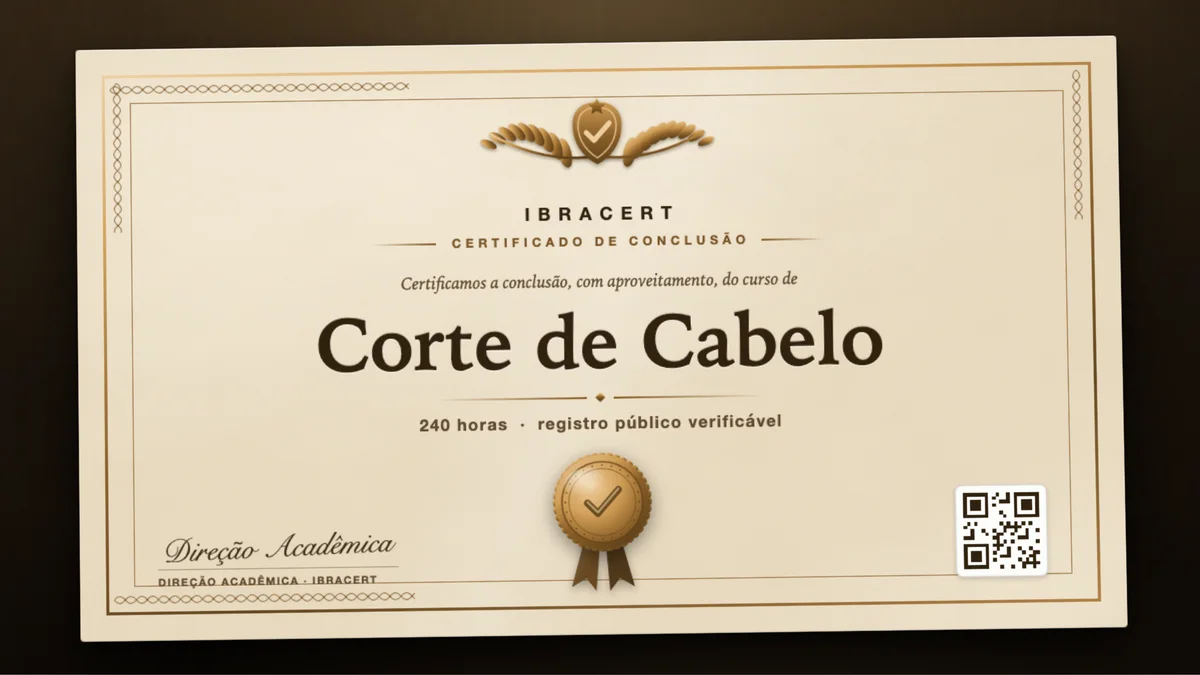 Capa do curso Corte de Cabelo