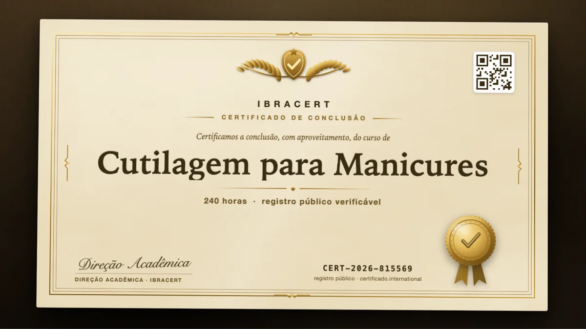 Capa do curso Cutilagem para Manicures