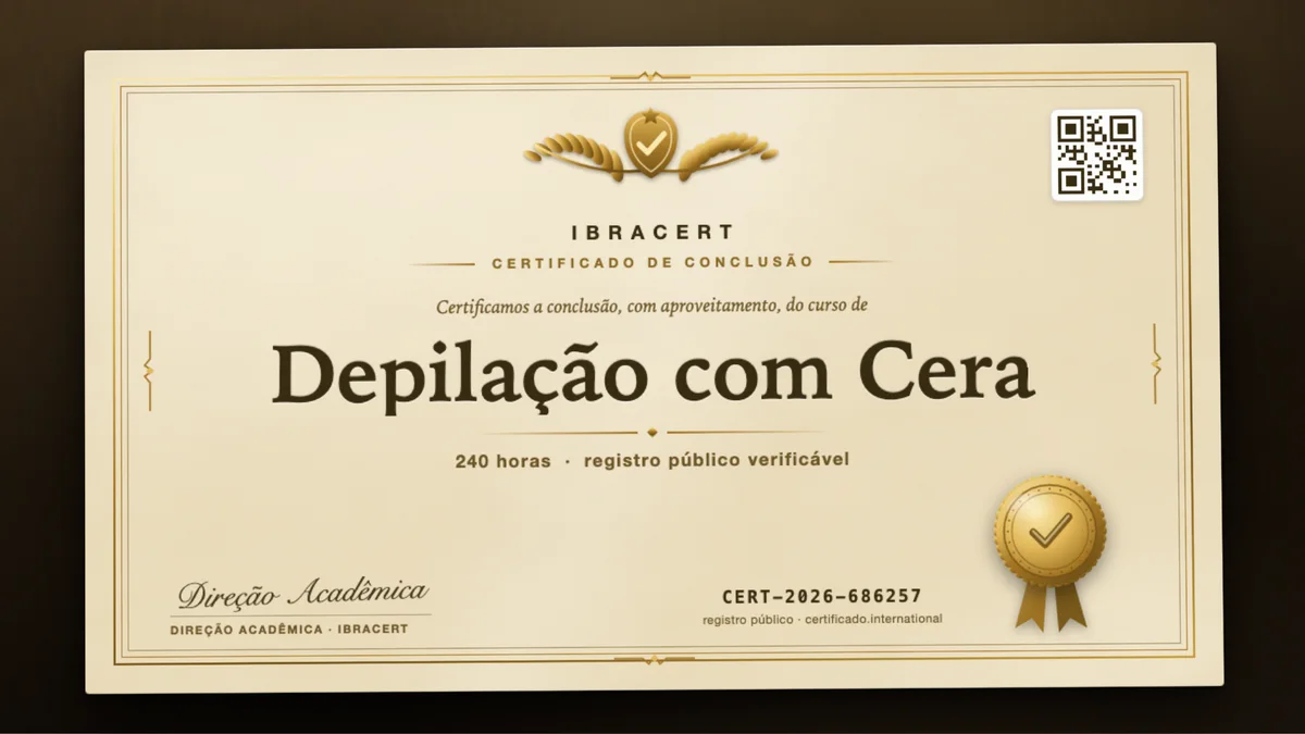 Capa do curso Depilação com Cera