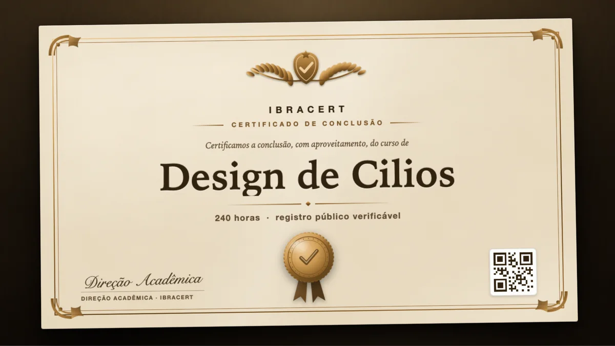 Capa do curso Design de Cilios