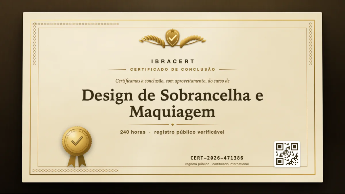 Capa do curso Design de Sobrancelha e Maquiagem