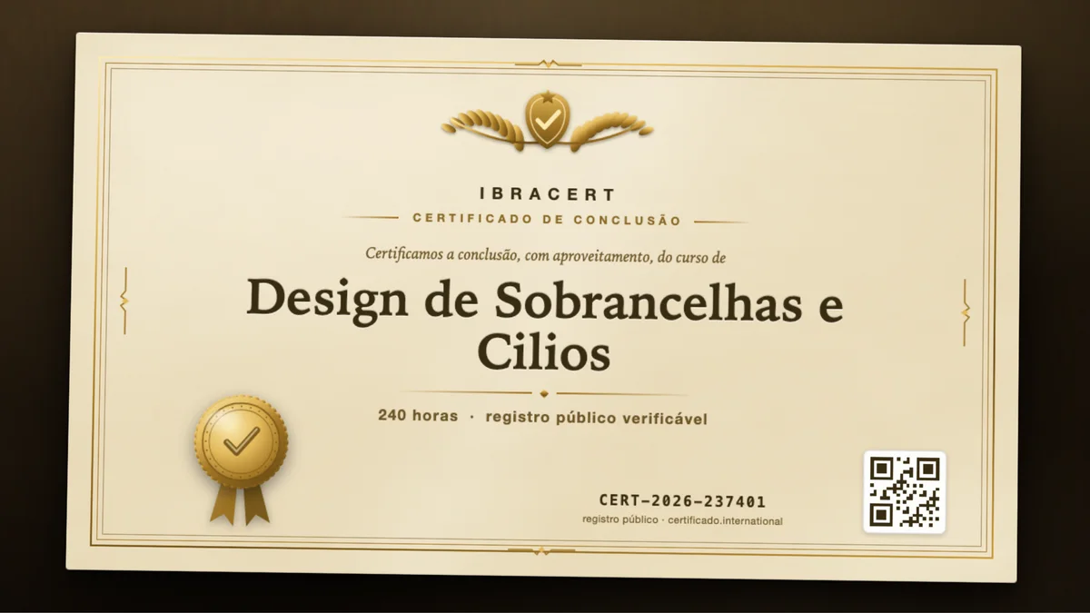 Capa do curso Design de Sobrancelhas e Cilios