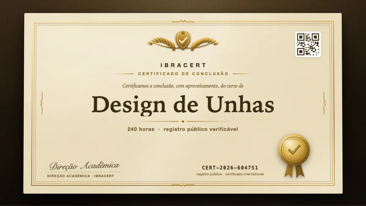 Capa do curso Design de Unhas