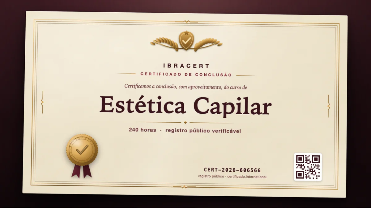 Capa do curso Estética Capilar