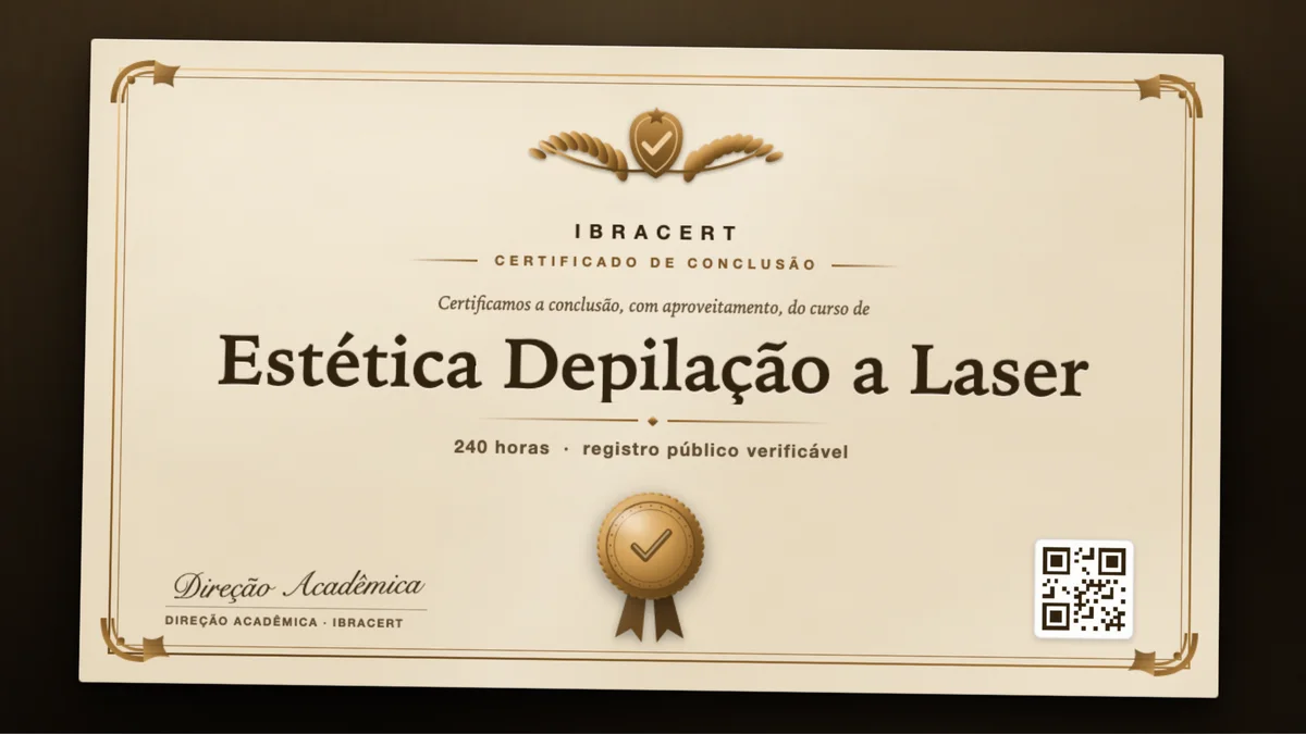 Capa do curso Estética Depilação a Laser