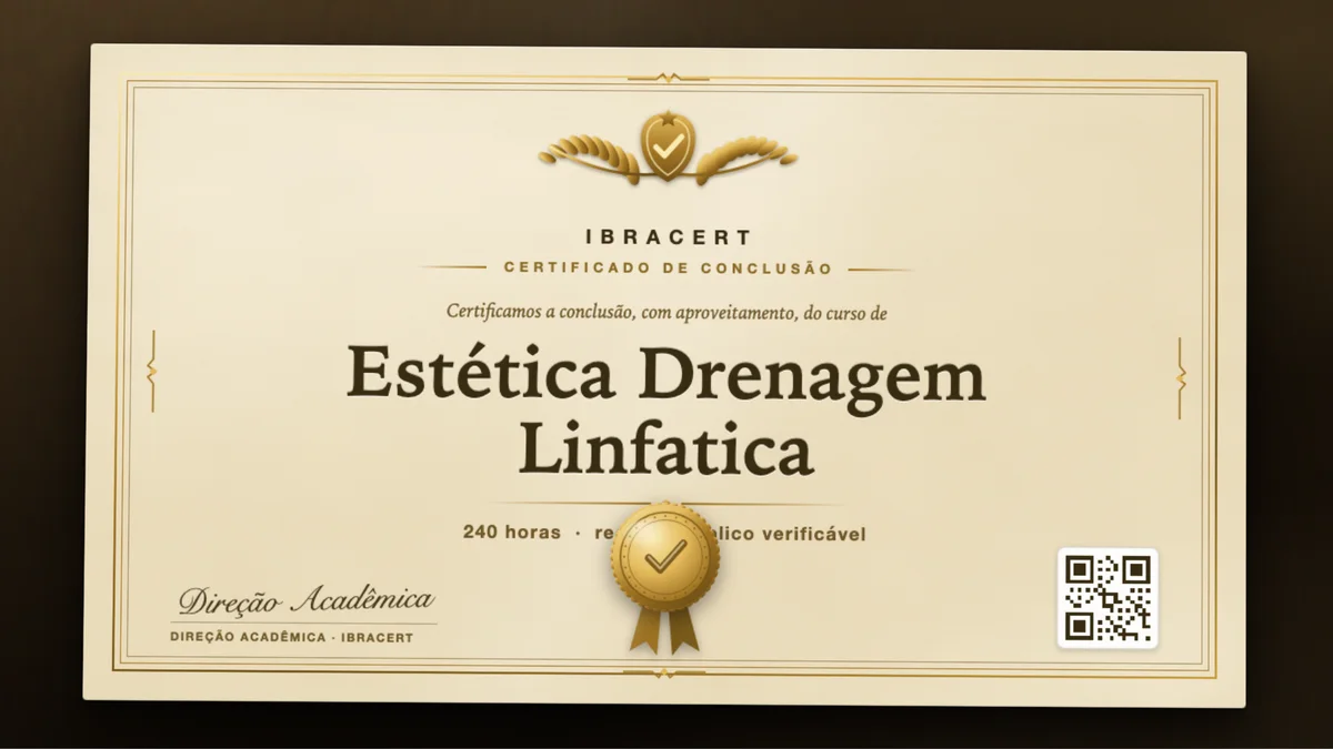 Capa do curso Estética Drenagem Linfatica