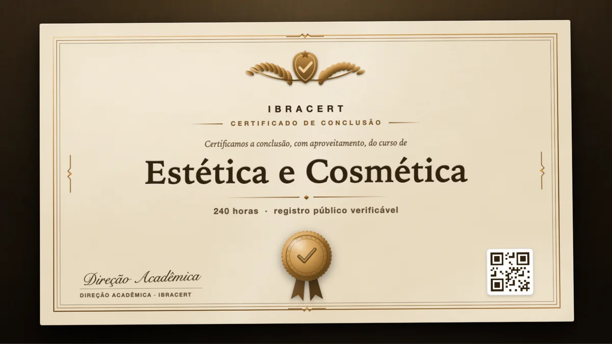 Capa do curso Estética e Cosmética