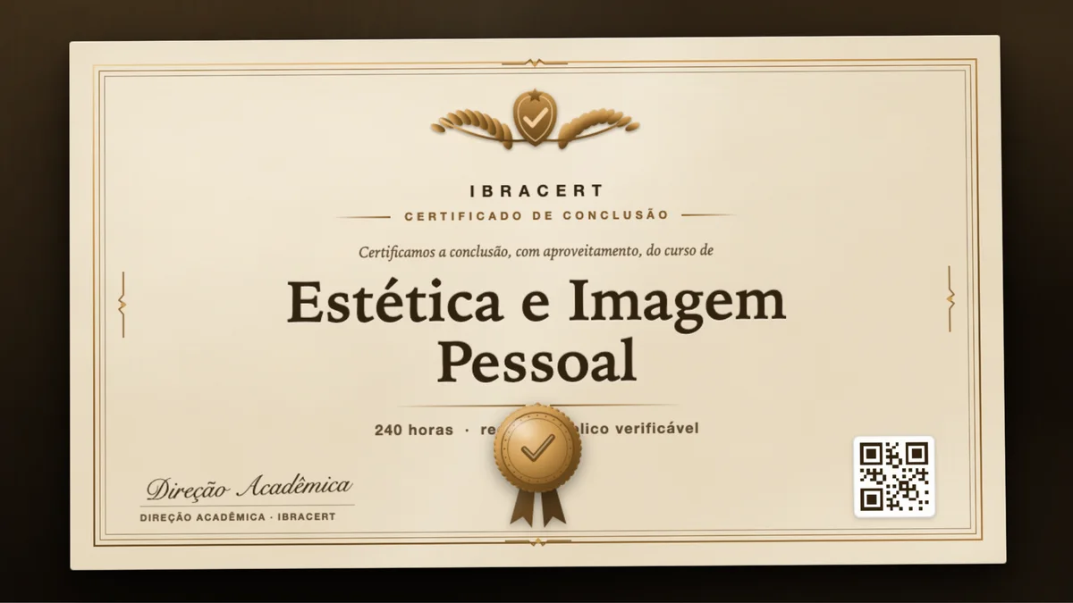 Capa do curso Estética e Imagem Pessoal